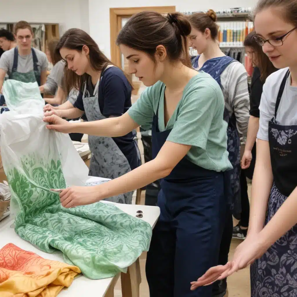 Discover the Beauty of Textiles: Student Fabric Dyeing and Printing Workshop