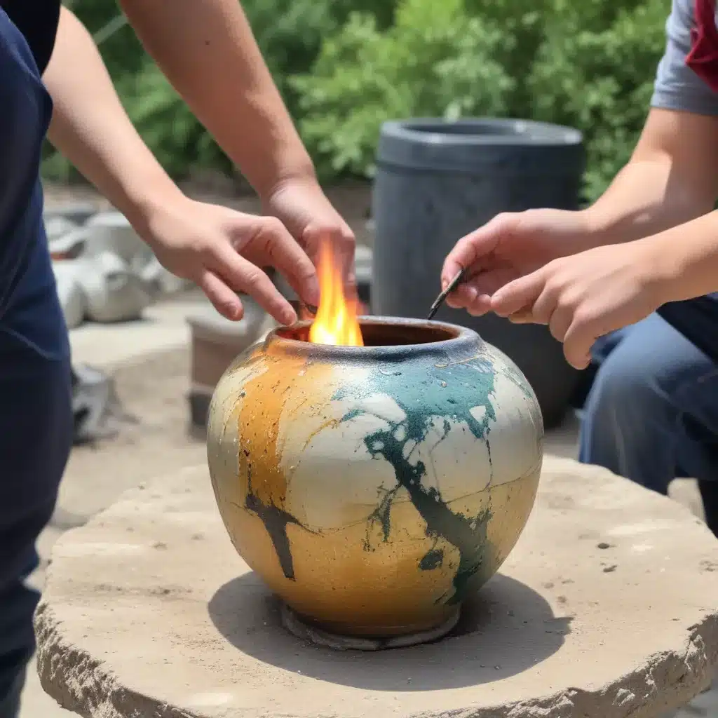 Explore the Captivating World of Ceramics: Student Pottery Raku Firing Demonstration