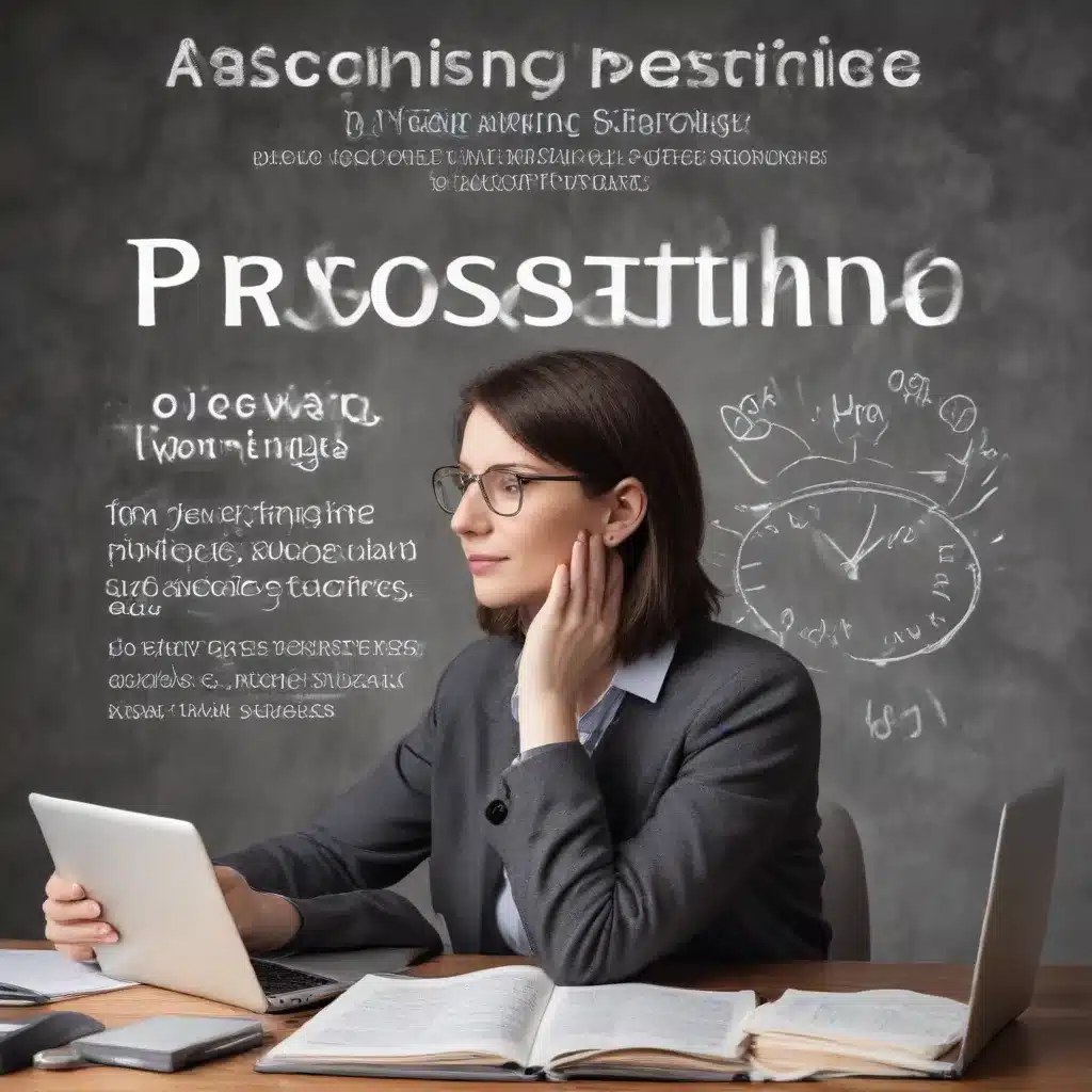 Overcoming Procrastination: Proven Strategies for Improving Productivity, Task Completion, and Academic Success