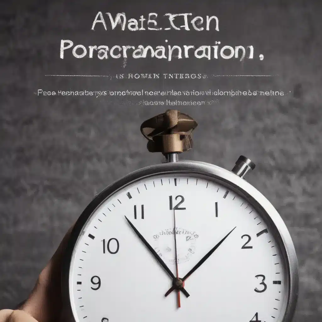 Overcoming Procrastination: Proven Techniques for Improving Time Management and Task Completion